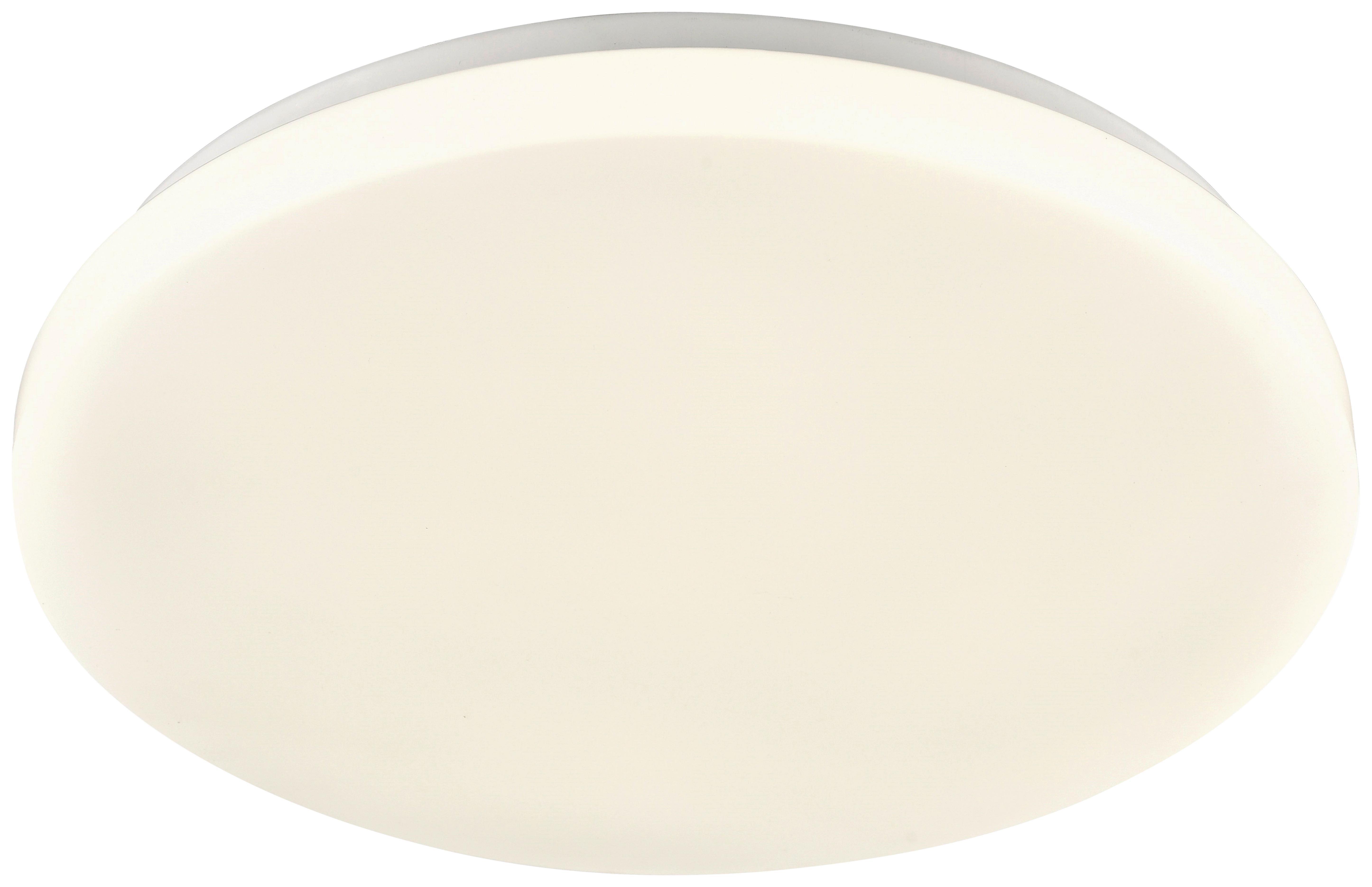 LED stropné svietidlo Woter, Ø: 30cm, 12,5 Watt IP54 - biela, Konventionell, kov/plast (30/3cm) - Mömax