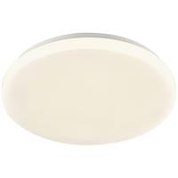 LED stropné svietidlo Woter, Ø: 30cm, 12,5 Watt IP54 - biela, Konventionell, kov/plast (30/3cm) - Mömax