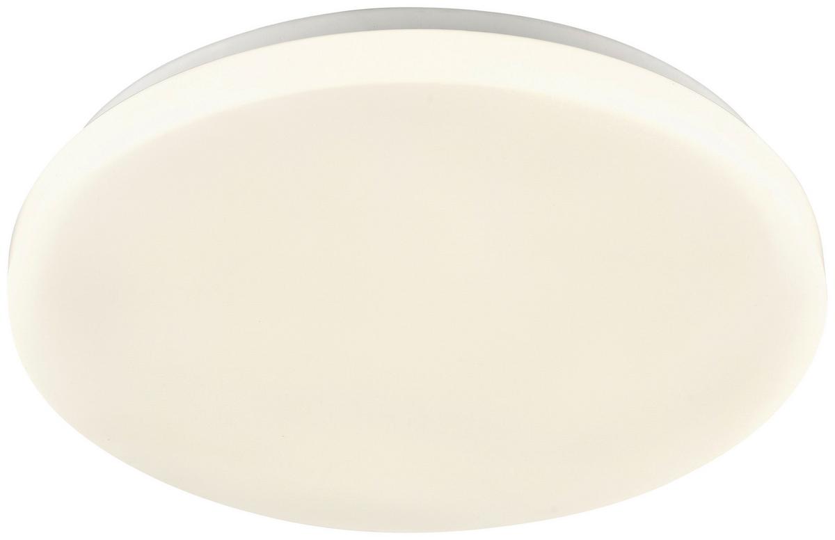 LED stropné svietidlo Woter, Ø: 30cm, 12,5 Watt IP54 - biela, Konventionell, kov/plast (30/3cm) - Mömax