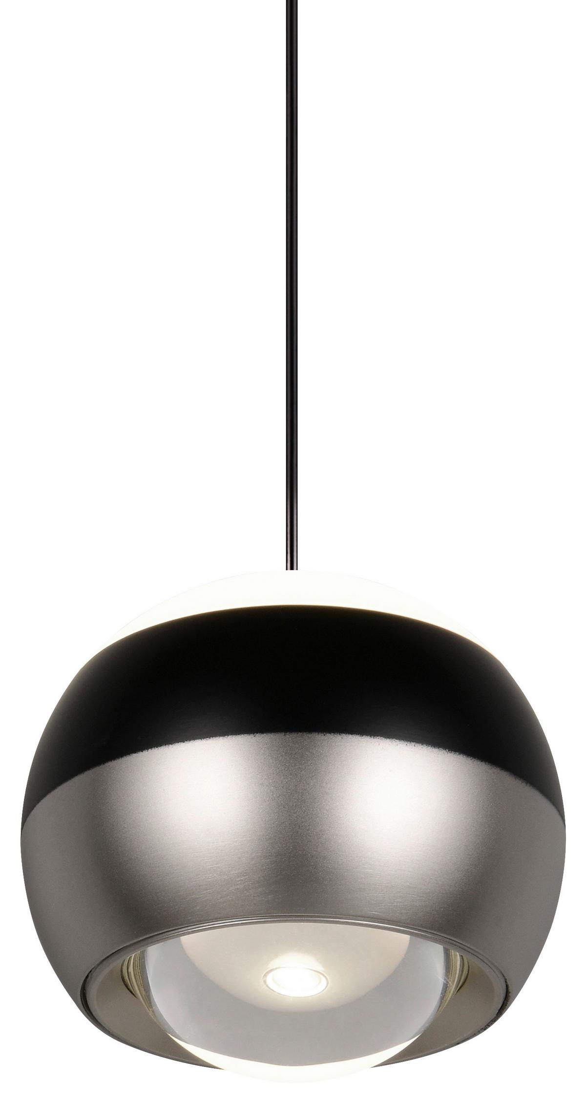 Led-hängeleuchte 344410107 Orbit - Schwarz/Nickelfarben, Design, Metall (15,5/150cm) - Trio Leuchten