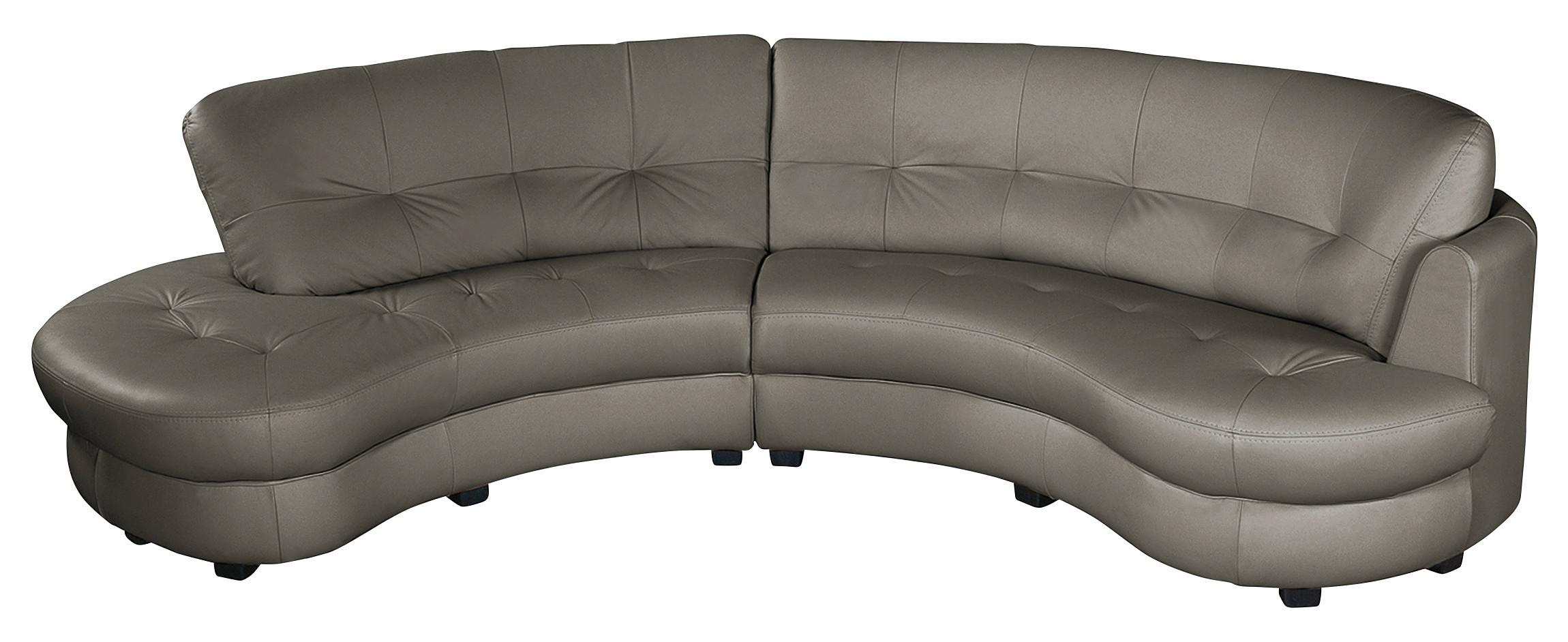 Ecksofa Bretania Schlammfarben, S: 113x300 - Schlammfarben/Schwarz, Design, Leder/Textil (113/300cm) - Livetastic