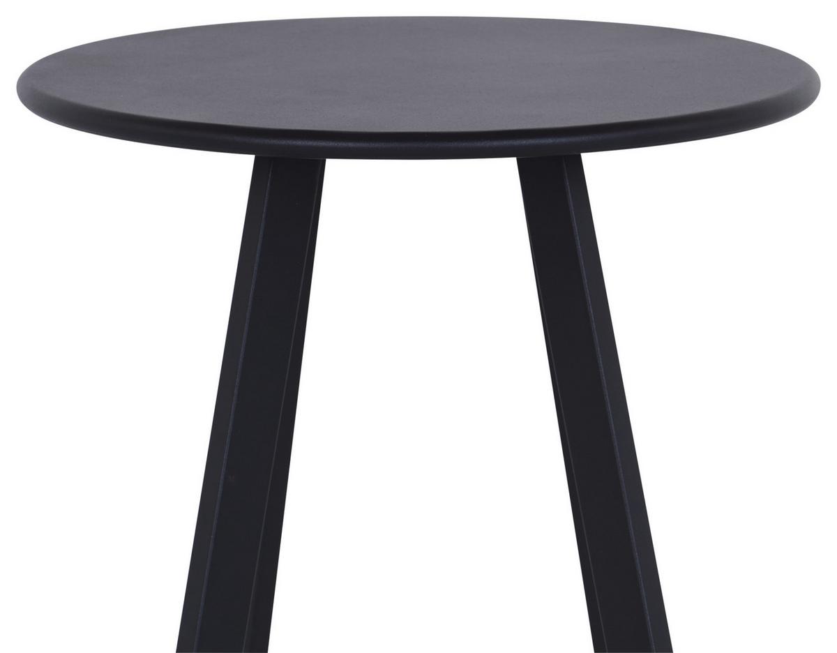Beistelltisch New York Schwarz - Schwarz, Design, Metall (40/48/40cm) - P & B