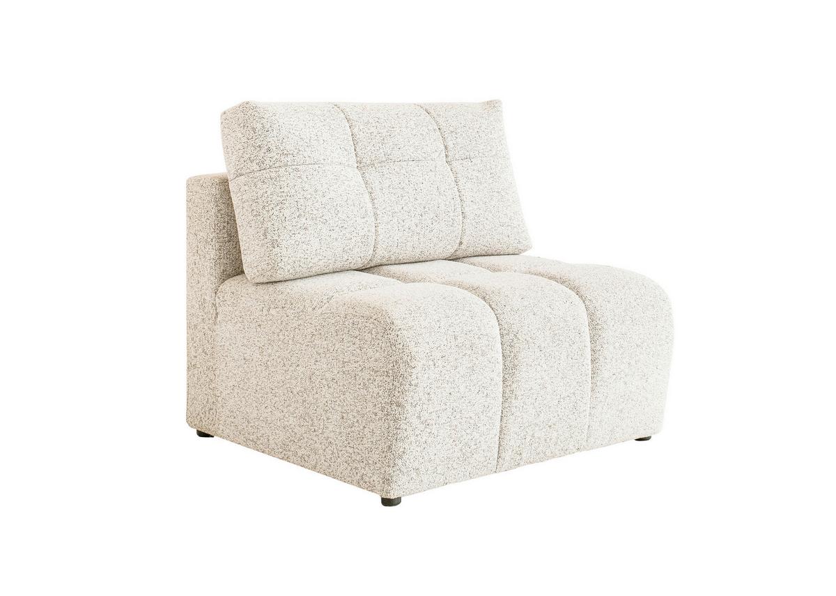 Sofaelement Lulu Beige B: 96cm - Beige/Schwarz, Design, Textil (96/94/96cm) - MID.YOU