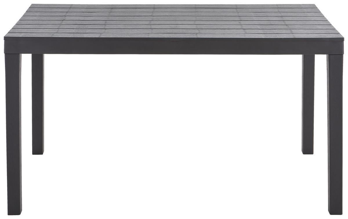 Gartentisch Kunststoff L 138 Cm - Anthrazit, MODERN, Kunststoff (138/72/78cm) - Ambia Garden