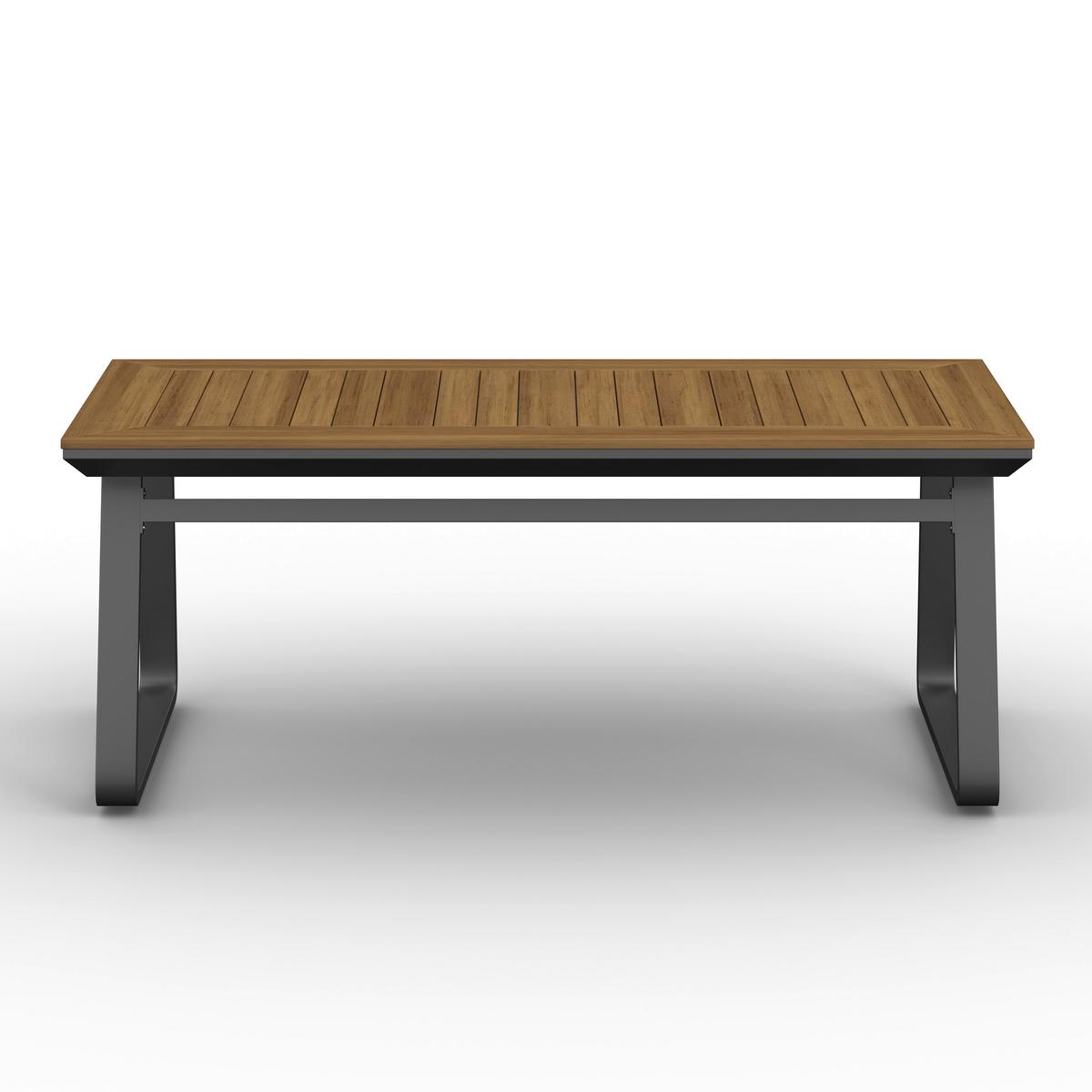 JÍDELNÍ TERASOVÁ SOUPRAVA EMMA - tmavě šedá/přírodní barvy, Moderní, kov/textil - Bessagi Garden