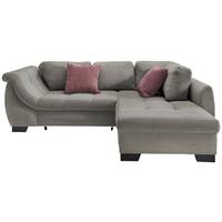 Ecksofa mit Schlaffunktion Flora Graubraun Cord - Koralle/Graubraun, Design, Textil (250/190cm) - MID.YOU