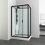 Duschkabine Epic 3 - Schwarz, MODERN, Glas/Metall (120/80/225cm) - Sanotechnik Duschkabine Epic 3 - Schwarz, MODERN, Glas/Metall (120/80/225cm) - Sanotechnik