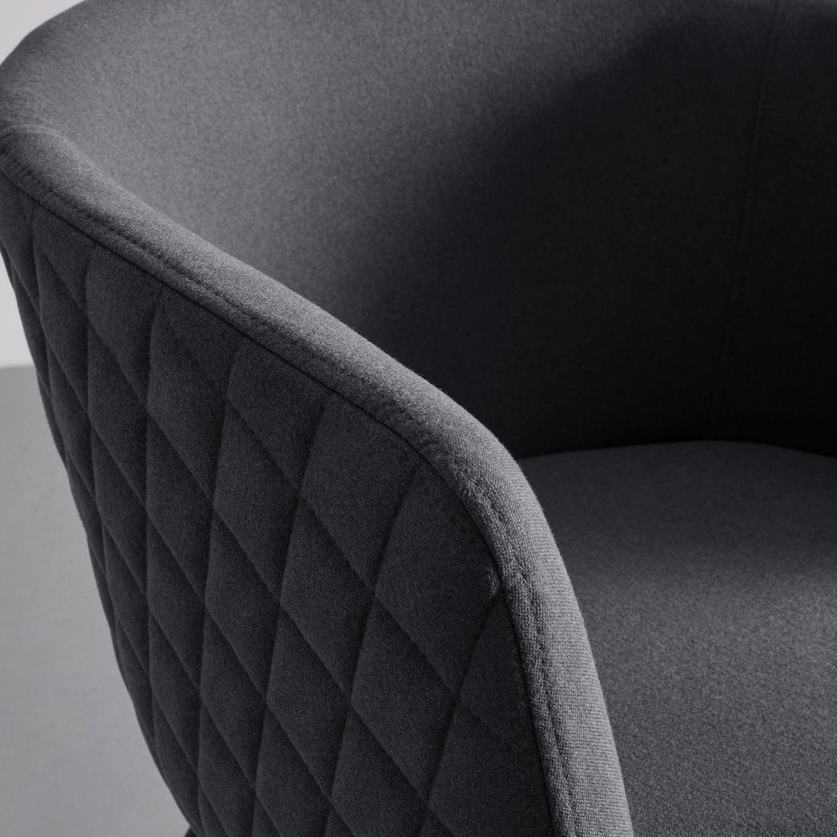 Stolička IVA sivá - čierna/sivá, Modern, kov/textil (55/76/57cm) - Bessagi Home