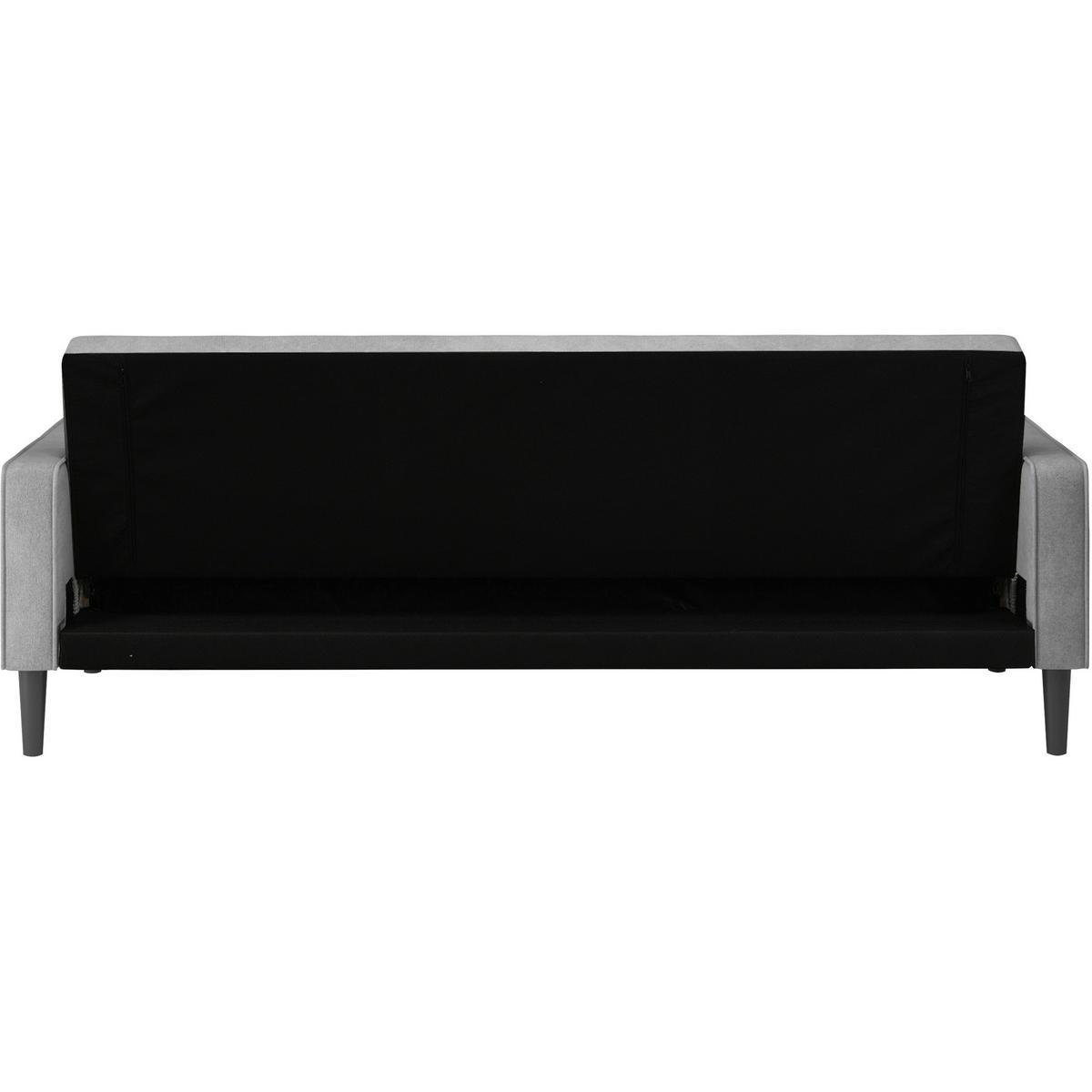 Schlafsofa Aarhus Anthrazit, mit Schlaffunktion - Anthrazit/Braun, Basics, Textil (213/81/86cm) - Livetastic