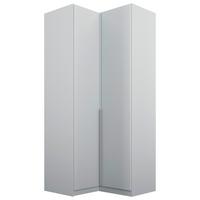 Eckschrank 100 cm Alabama Hellgrau - Hellgrau, MODERN, Holzwerkstoff (100/229/102cm)