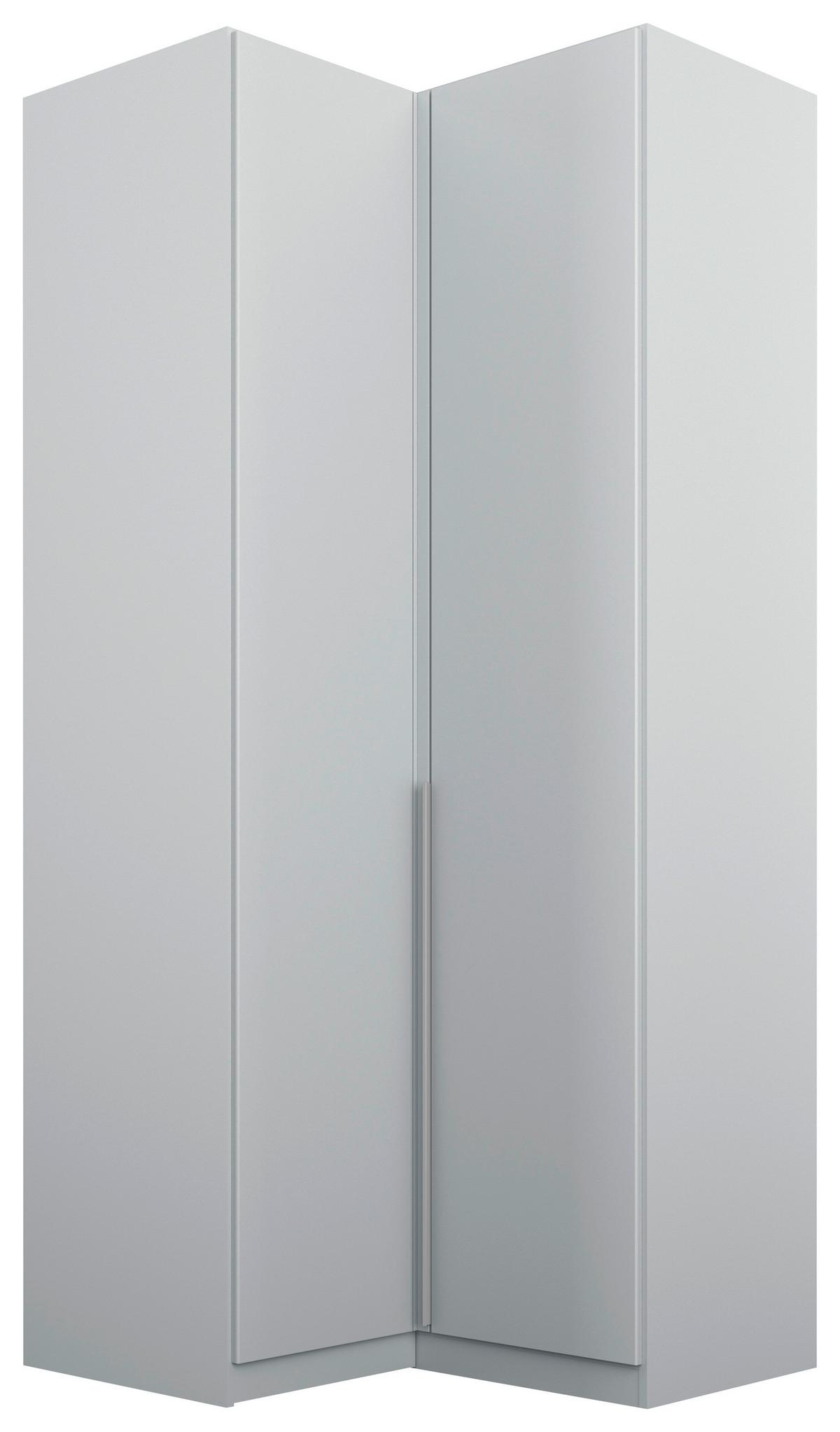 Eckschrank 100 cm Alabama Hellgrau - Hellgrau, MODERN, Holzwerkstoff (100/229/102cm)