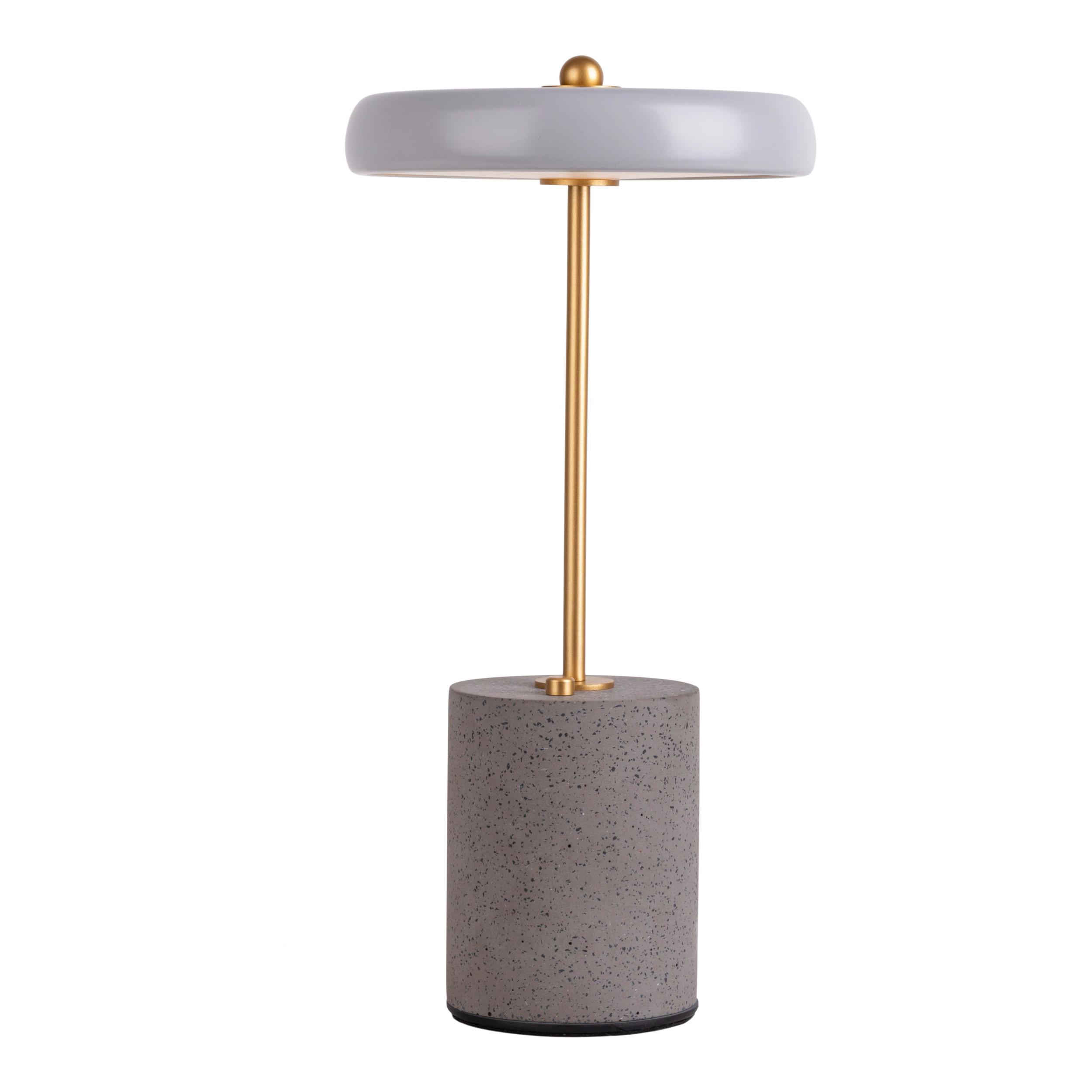 Akku-Tischleuchte 5306416 - Goldfarben/Grau, Design, Metall (15/30cm) - Näve