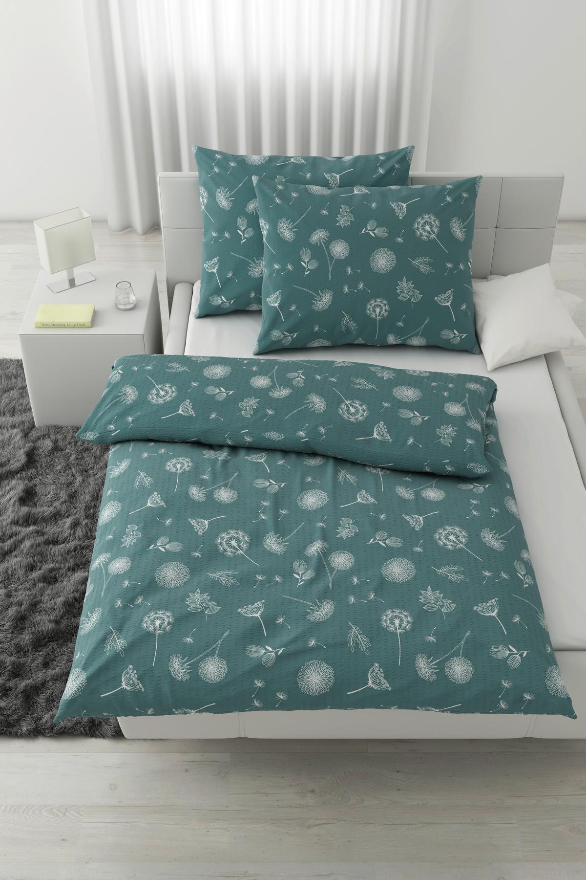 POVLEČENÍ PUSTEBLUME XXL - modrá, Konvenční, textil (200/220cm) - Modern Living