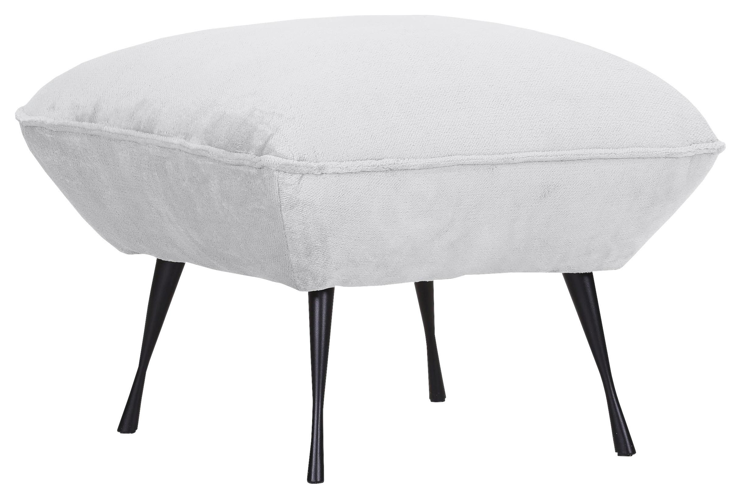 Hocker Lorris - Schwarz/Weiß, KONVENTIONELL, Textil (60/49/53cm) - MID.YOU