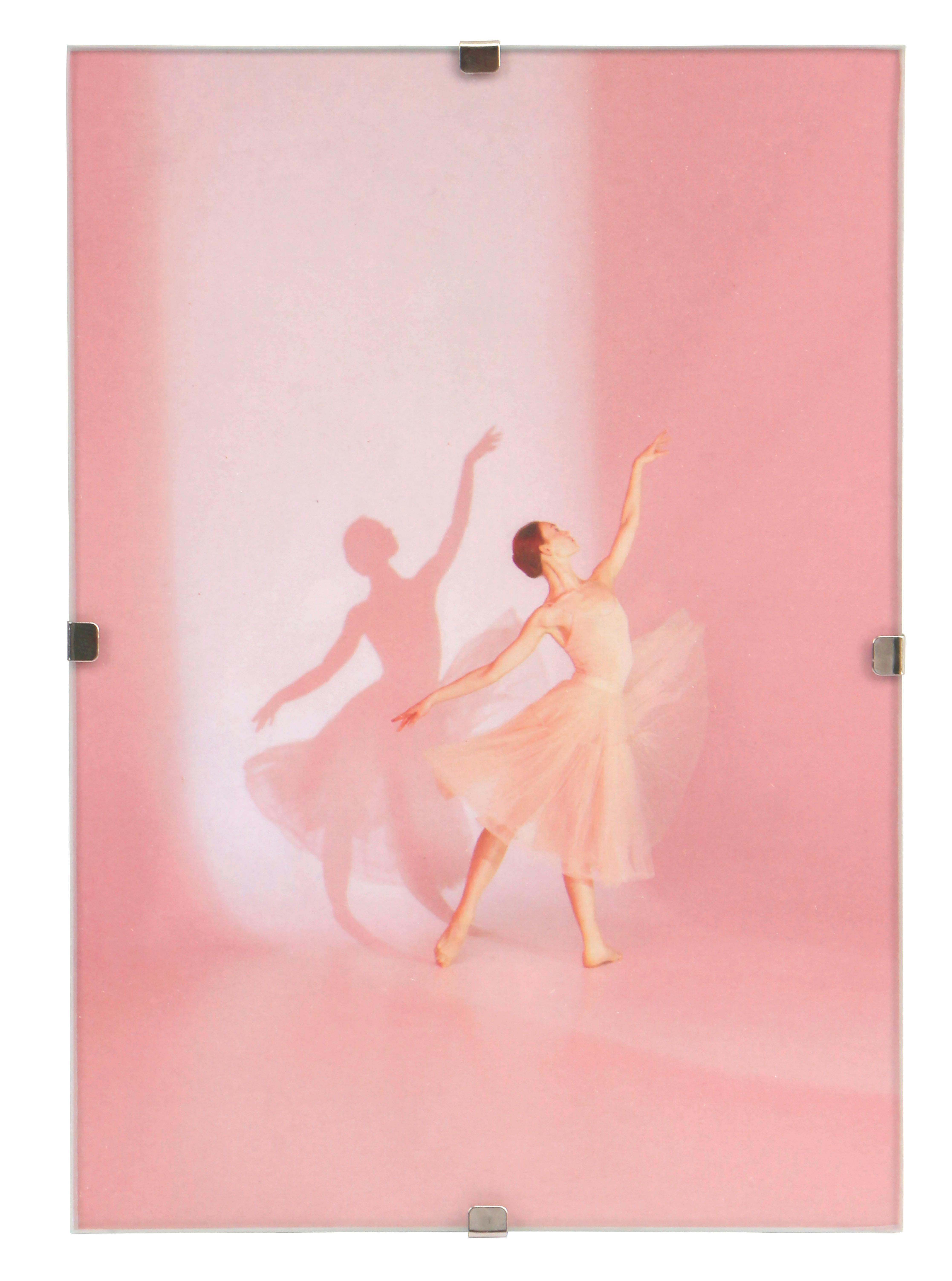 Cliprahmen Manfred - Transparent, KONVENTIONELL, Glas/Papier (10,5/15cm) - Luca Bessoni