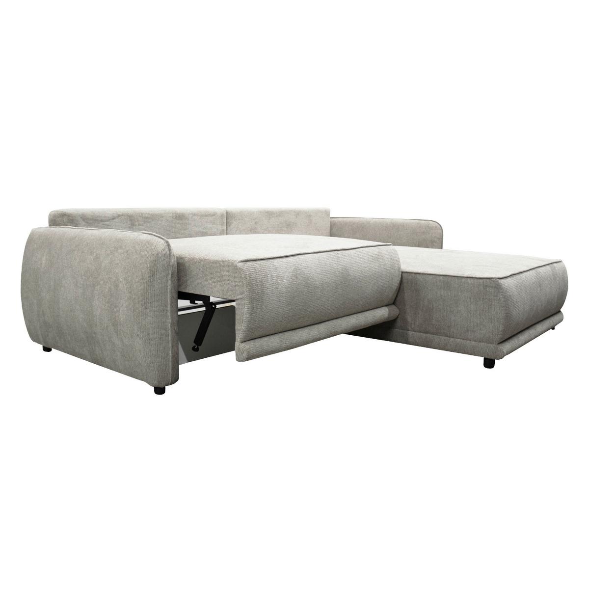 Ecksofa Fresh Graubraun 264x195 cm - Beige/Graubraun, Design, Textil (264/195cm) - MID.YOU