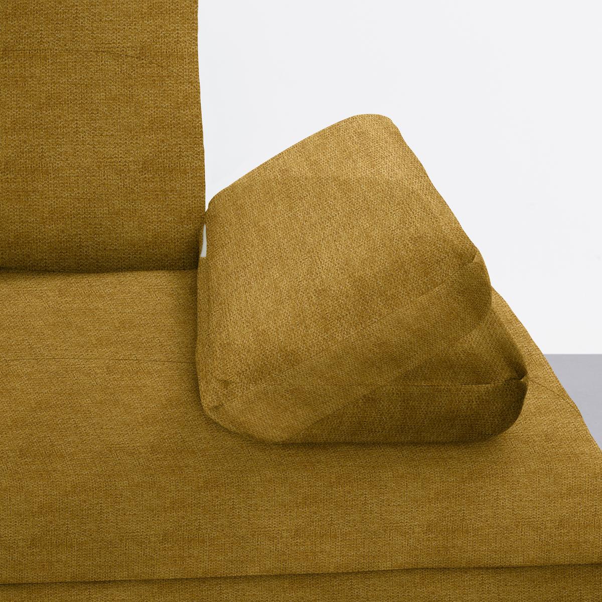 Rohová sedačka TRENDY, pravá, horčicovožltá - horčicovožltá/čierna, Modern, kov/kompozitné drevo (310/93/250cm) - Premium Living