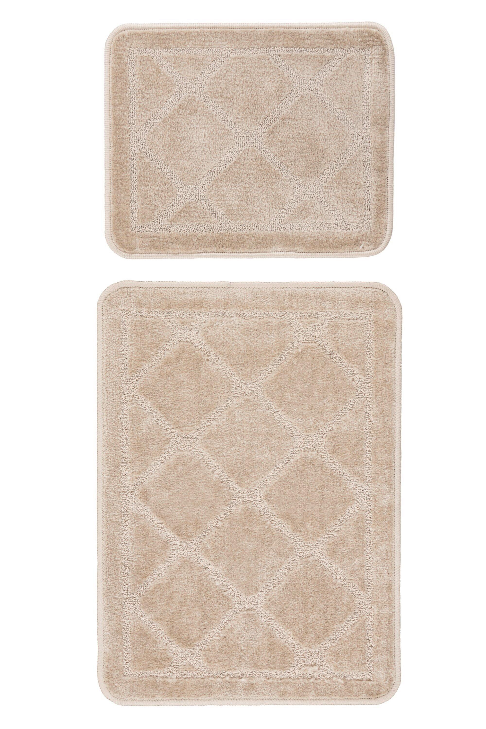 Fotografia produktu: SADA KÚPEĽŇOVÝCH PREDLOŽIEK LAGOON 125 BEIGE 2ER-SET