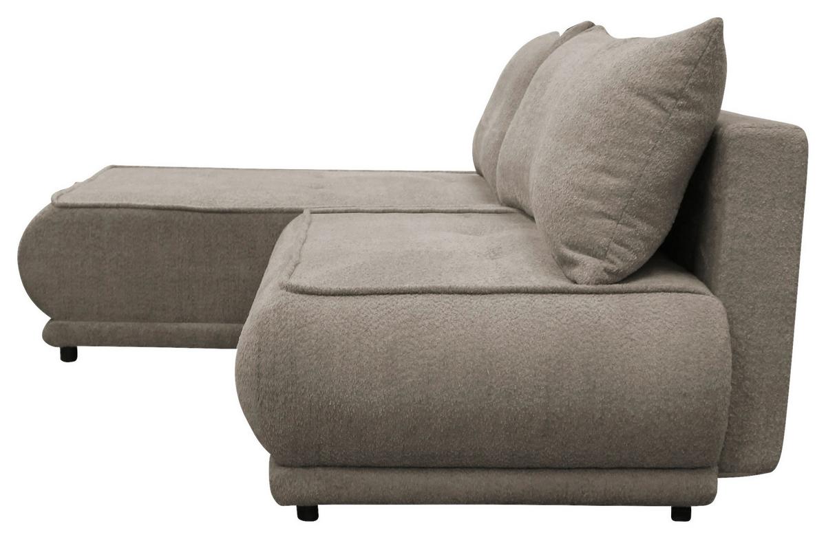 Ecksofa Paros Beige 179x277 Cm - Beige/Schwarz, Design, Textil (179/277cm) - MID.YOU