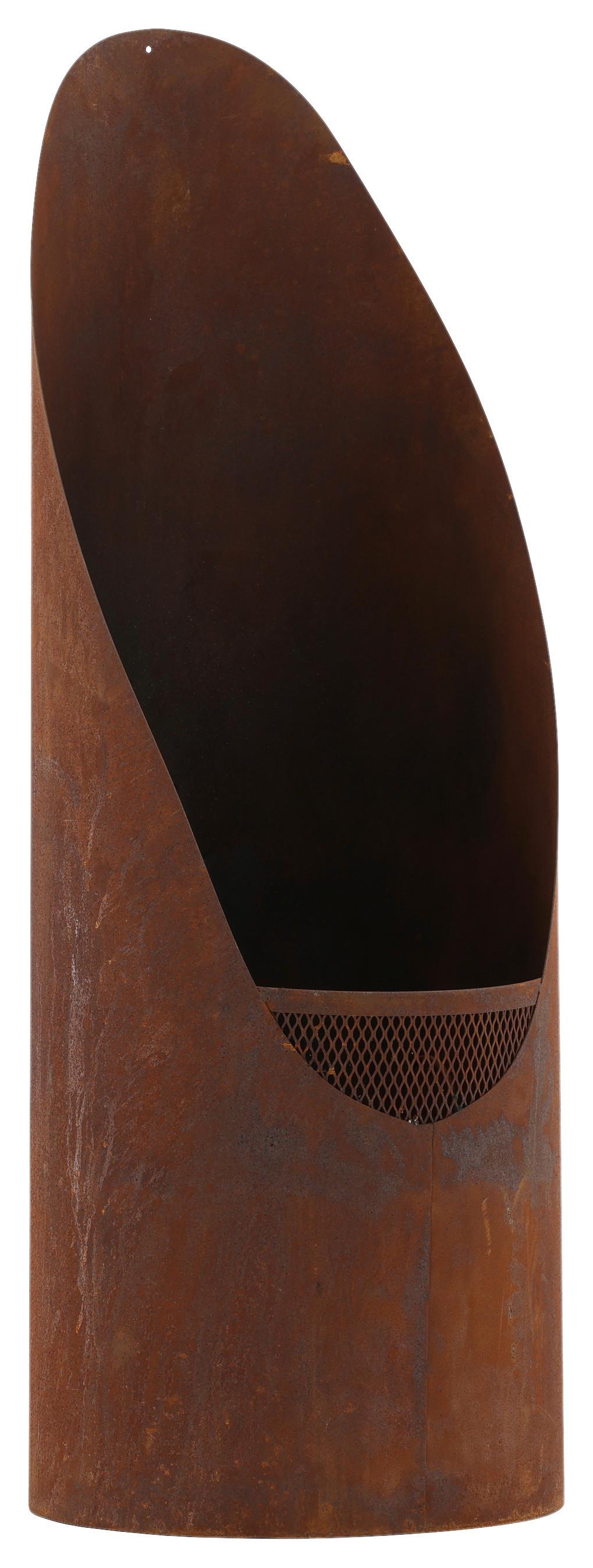Feuerkorb Bastian - Dunkelorange, KONVENTIONELL, Metall (37/100/37cm) - Gardenson