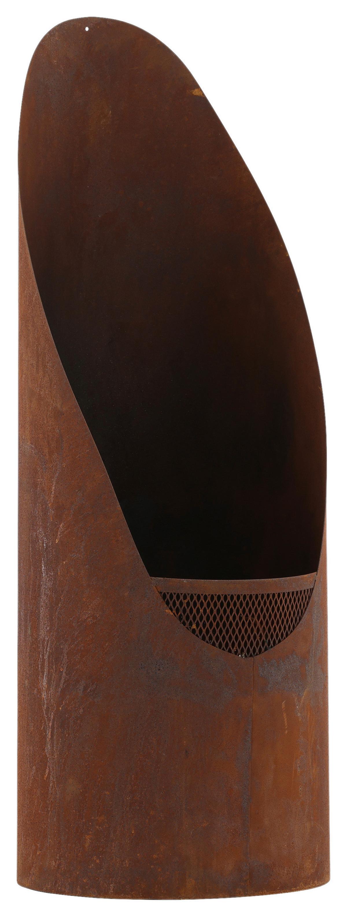 Feuerkorb Bastian - Dunkelorange, KONVENTIONELL, Metall (37/100/37cm) - Gardenson