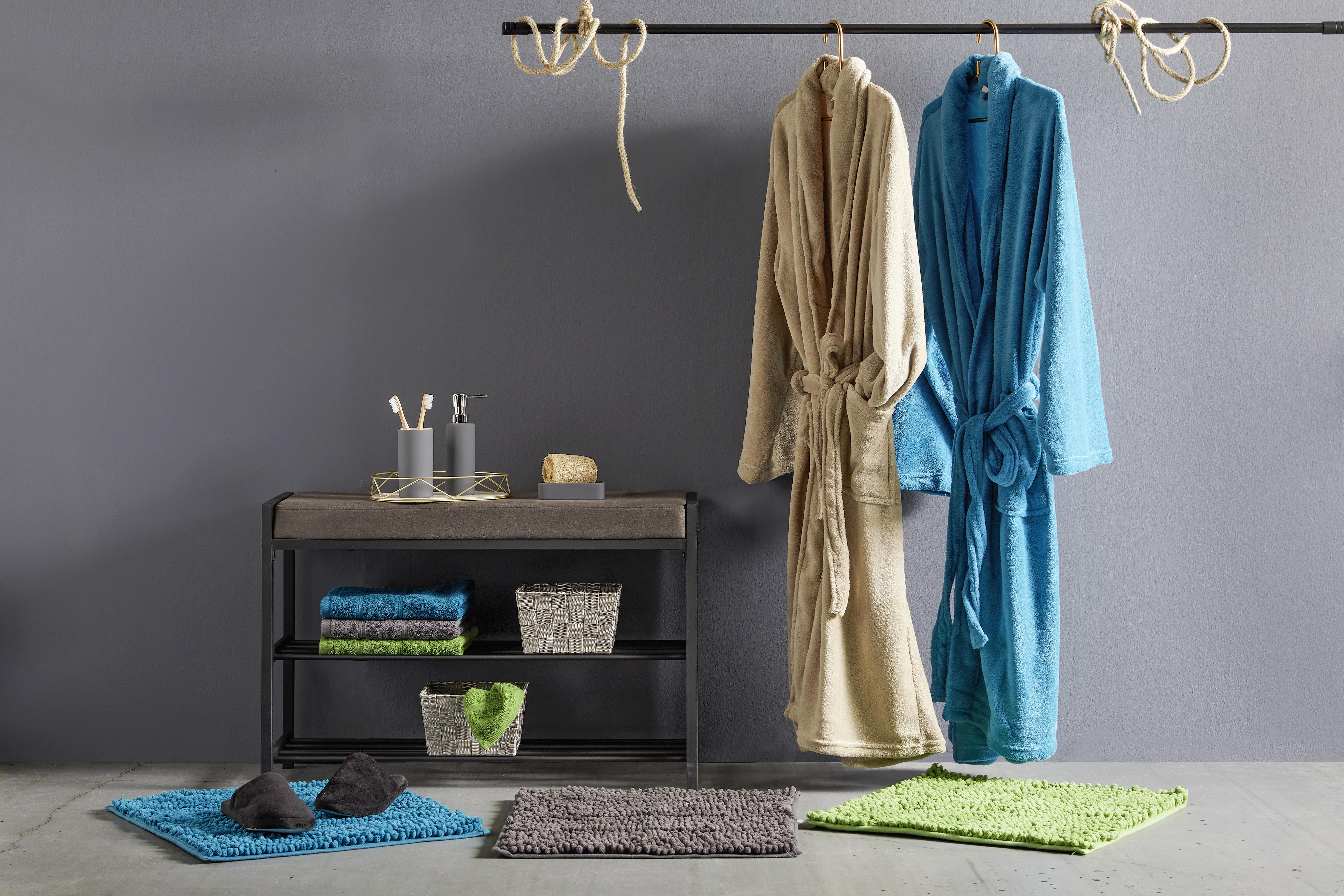 KOUPELNOVÁ PŘEDLOŽKA Uwe, 60/100cm, petrolejová - petrolej, textil (60/100cm) - Modern Living