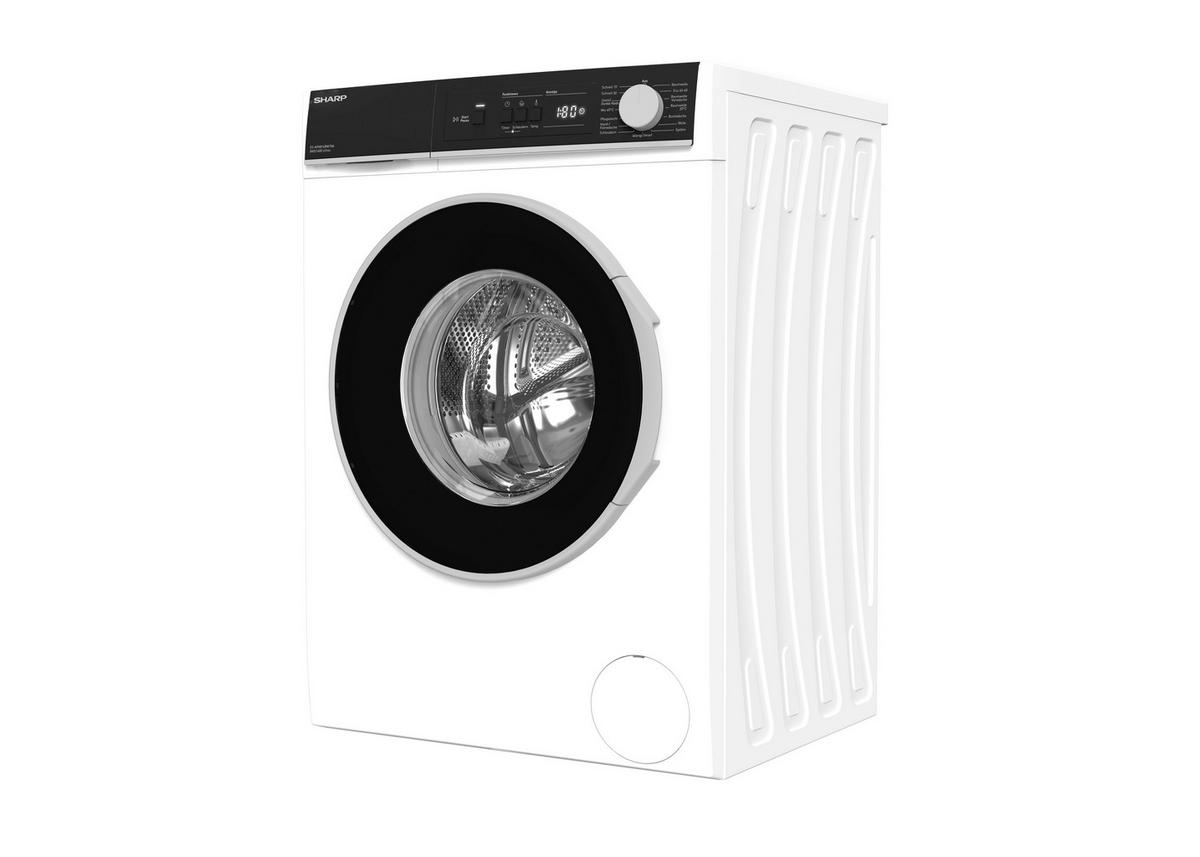Waschmaschine Es-Nfa814bw1na-De - Weiß, Basics, Glas/Kunststoff (60/85/53cm) - Sharp