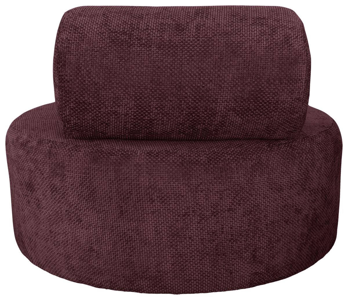 Relaxsessel Moss Bordeaux B: 88 Cm - Bordeaux/Schwarz, Basics, Textil (88/70/88cm) - Livetastic