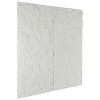 Wandpaneel Bergamo Weiß B: 120 cm - Weiß, MODERN, Kunststoff (120/60/3cm)