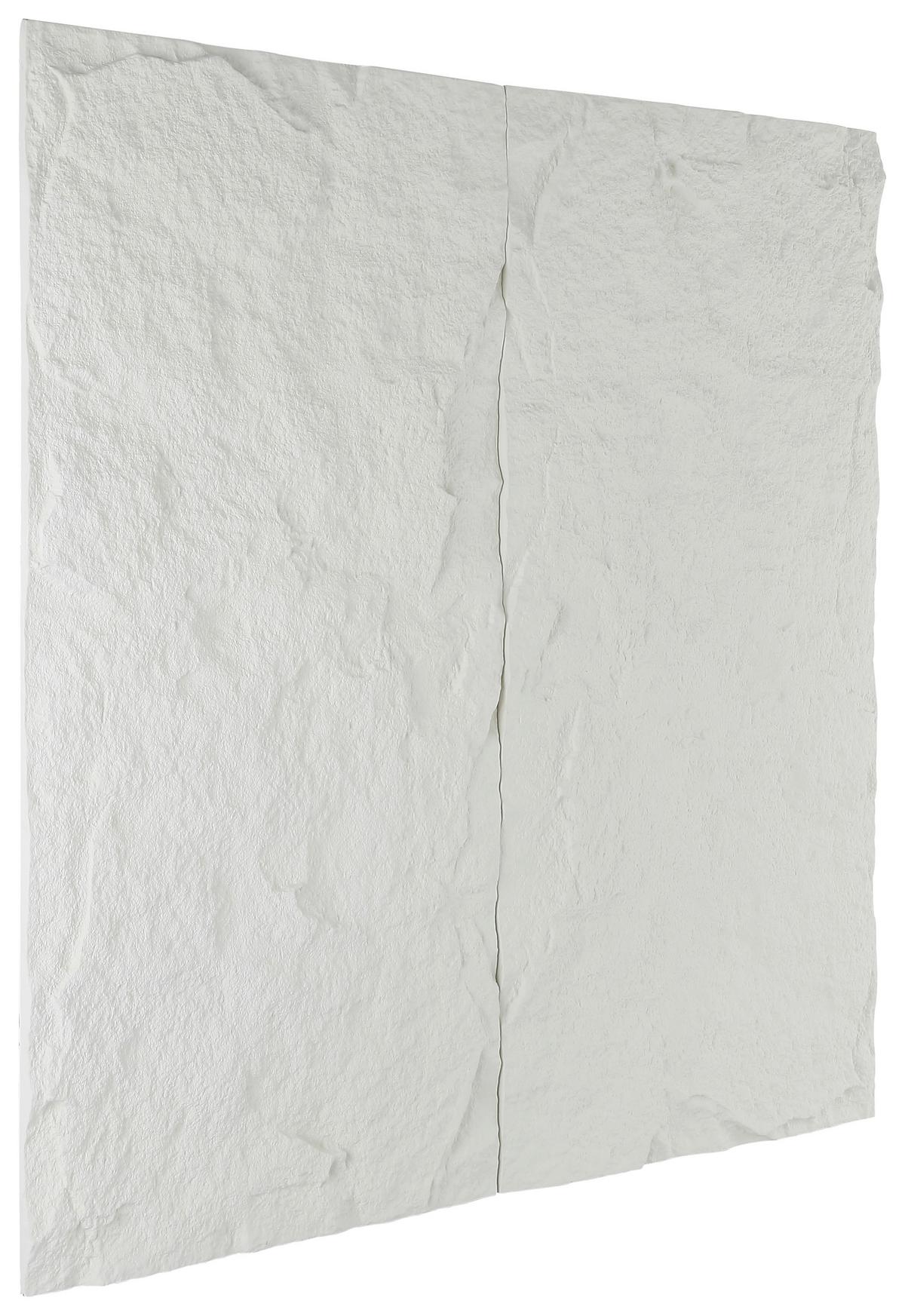 Wandpaneel Bergamo Weiß B: 120 cm - Weiß, MODERN, Kunststoff (120/60/3cm)