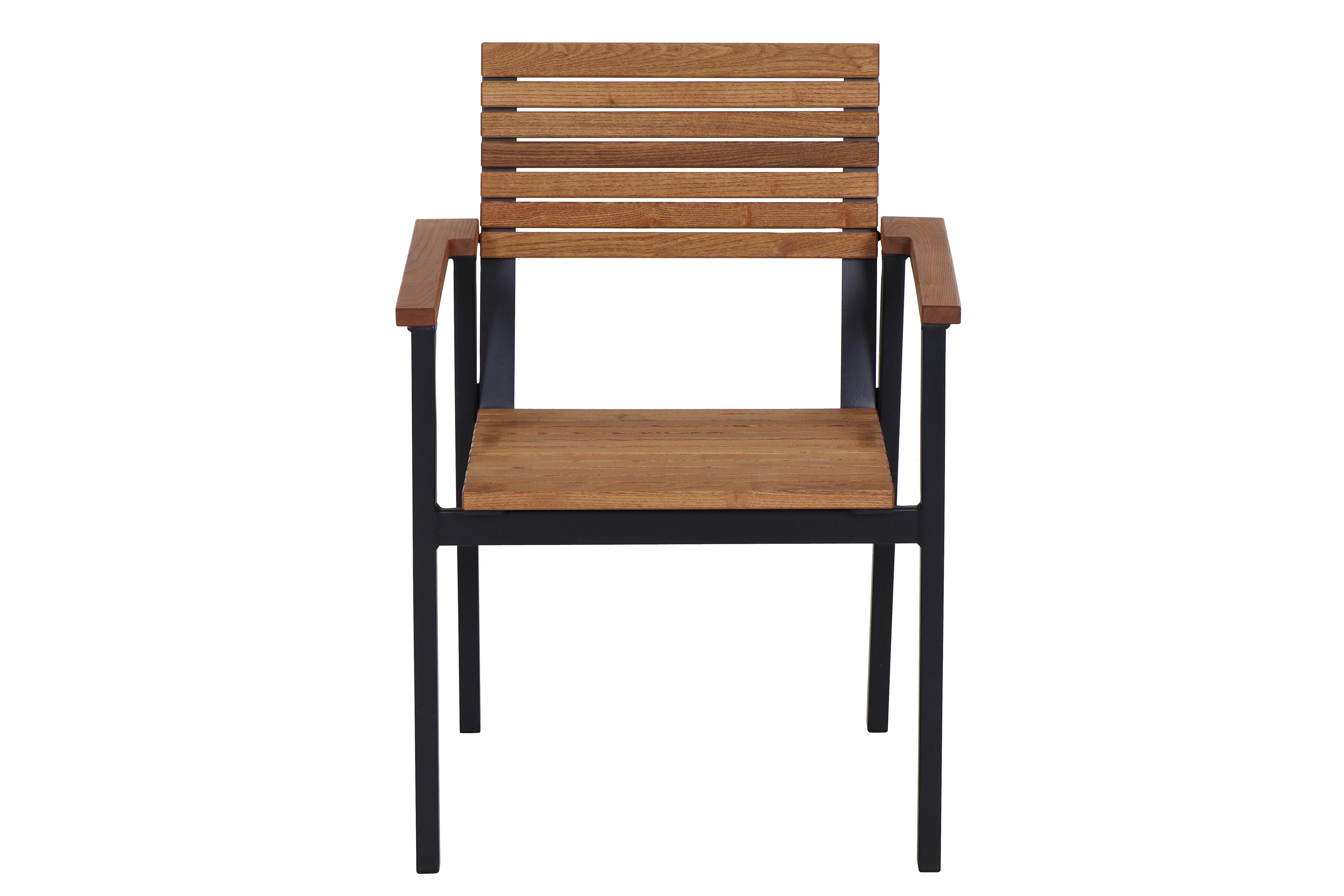 Gartensessel Stapelbar Aluminium, Robinieholz