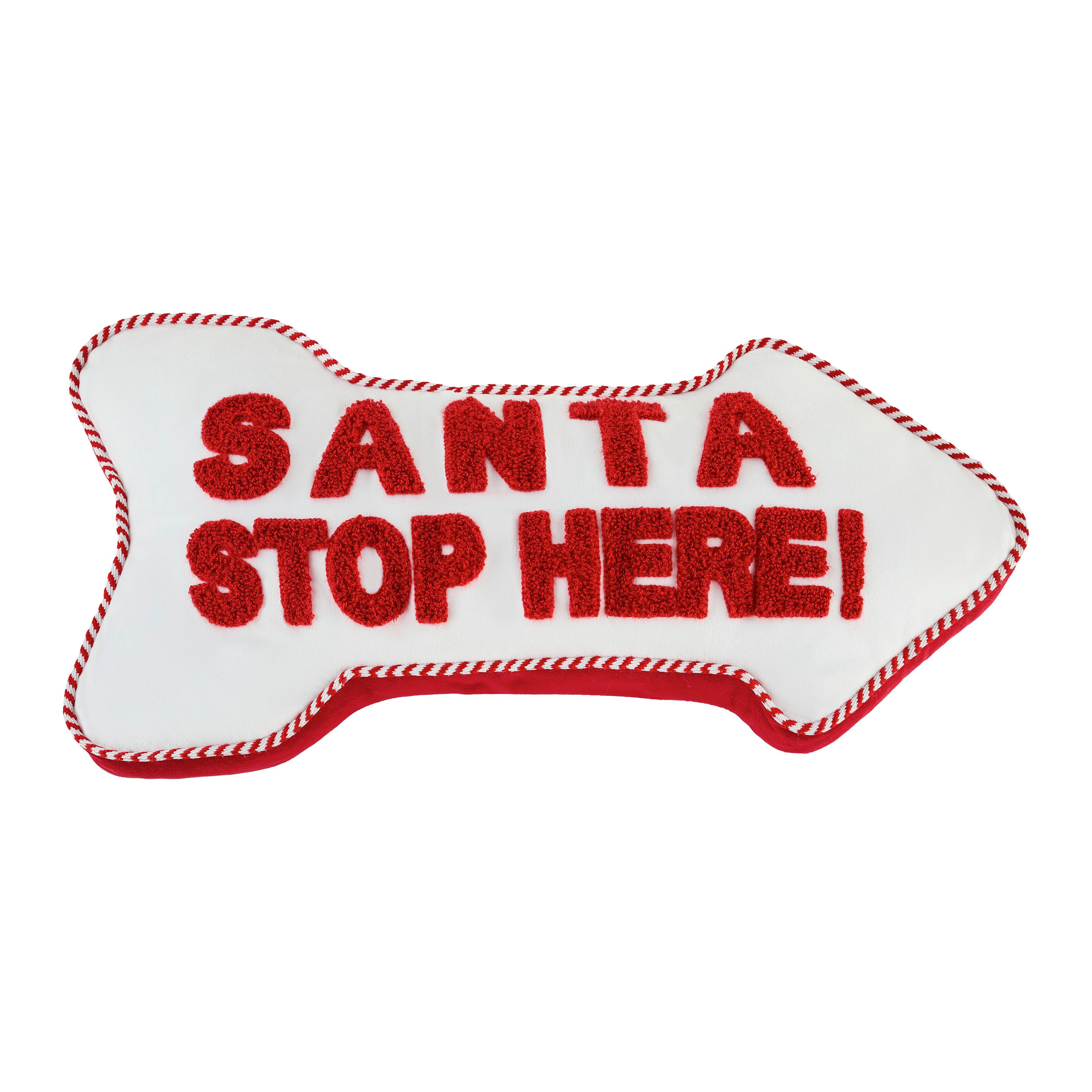 DEKORAČNÍ POLŠTÁŘ SANTA - bílá/červená, textil (24cm) - Mömax