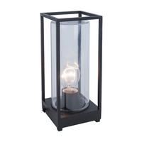 Außenleuchte Flair 40 W Glas/Aluminium - Klar/Schwarz, Basics, Glas/Metall (12/27,2/12cm)