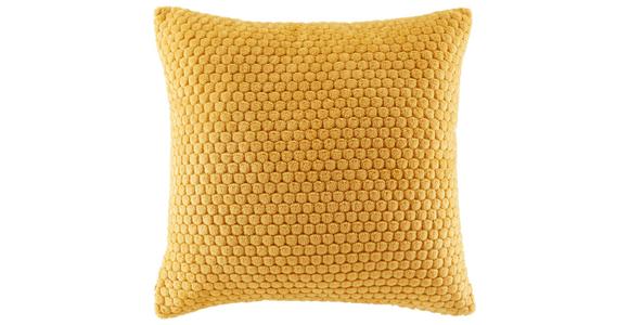 Zierkissen Belinda 45x45 Cm Polyester Honigfarben Mit Zipp - Honig, ROMANTIK / LANDHAUS, Textil (45/45cm) - James Wood