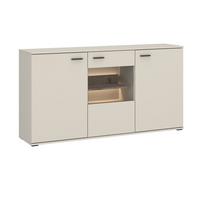 Sideboard Atico Eichefarben/Beige B: 160cm - Eichefarben/Beige, Design, Holzwerkstoff (160/86,9/43,5cm) - Livetastic