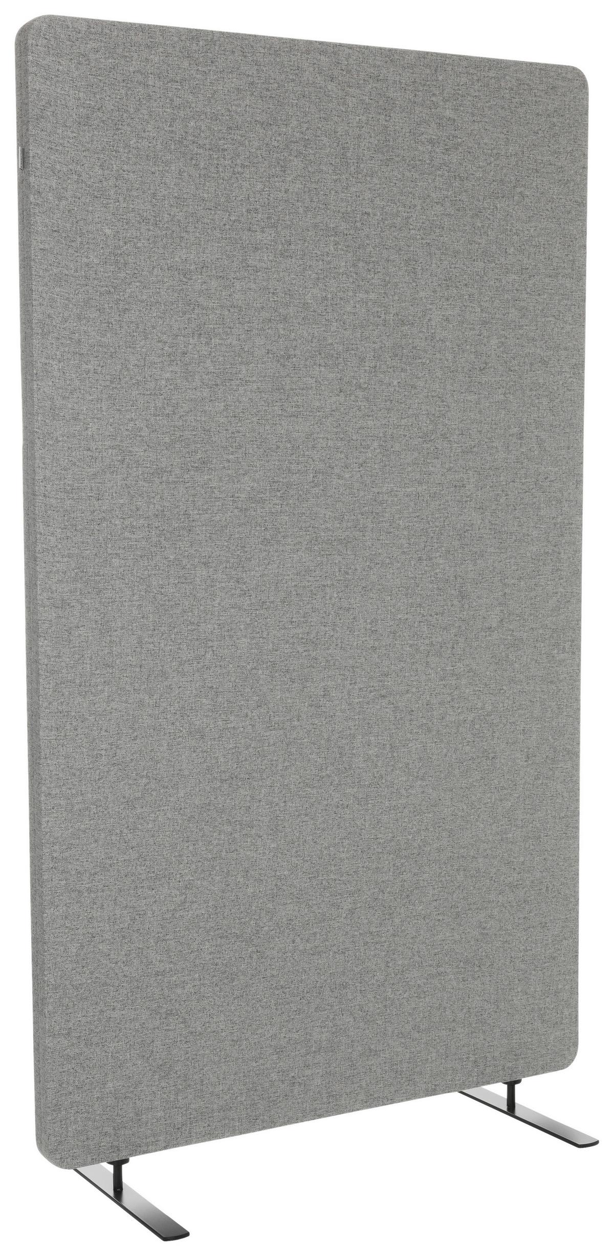 Trennwand Flexmiut Stand - Hellgrau, Basics, Kunststoff/Textil (80/142/35cm) - MID.YOU