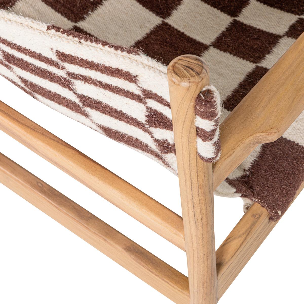 SESSEL Zano Braun/Naturfarben B: 73cm - Braun/Naturfarben, MODERN, Holz/Textil (73/76/67cm) - Livetastic