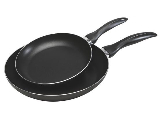 Sada Panvíc 'uwe' - 2 Dielna - čierna/sivá, Konvenčný, kov/plast - Mömax modern living Sada Panvíc 'uwe' - 2 Dielna - čierna/sivá, Konvenčný, kov/plast - Mömax modern living