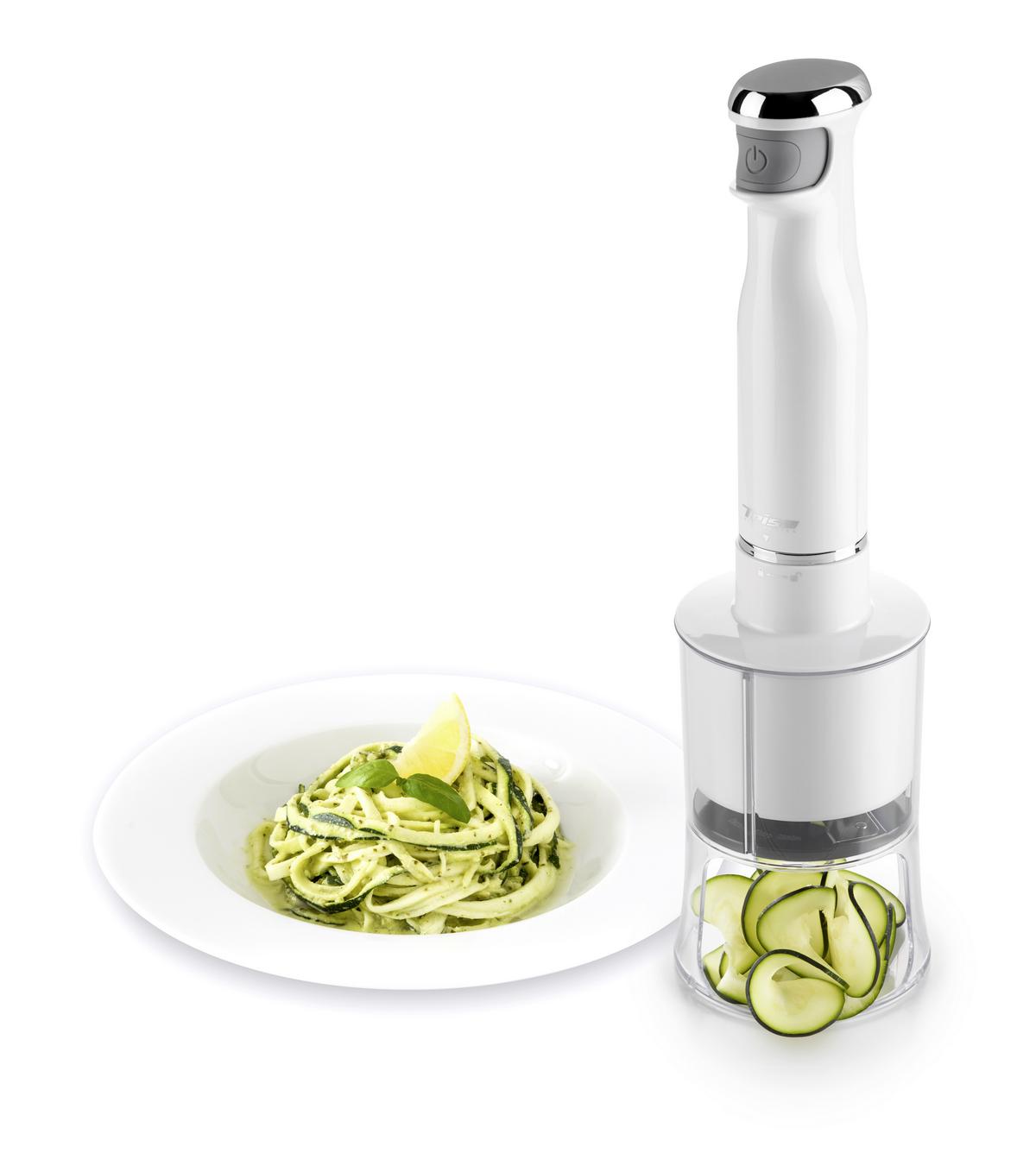 Stabmixer Spiralizer Weiß, 600 W - Weiß, MODERN, Kunststoff/Metall (11/11/39,5cm)