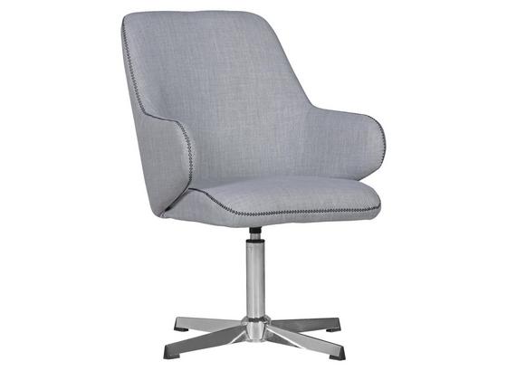 Schalenstuhl Yuma Grau Gepolstert - Anthrazit/Silberfarben, Design, Textil (64/88/64cm) - Carryhome Schalenstuhl Yuma Grau Gepolstert - Anthrazit/Silberfarben, Design, Textil (64/88/64cm) - Carryhome