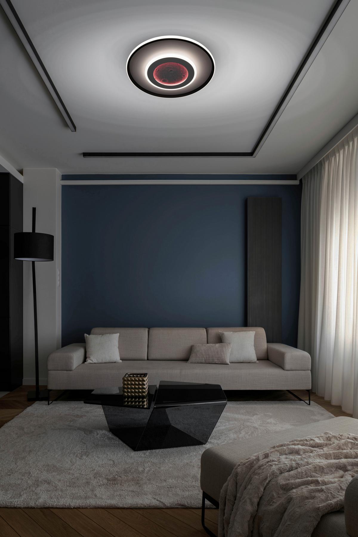 LED-Deckenleuchte Metall, Weiß lackiert - Weiß, Design, Metall (70/6,2cm) - Näve