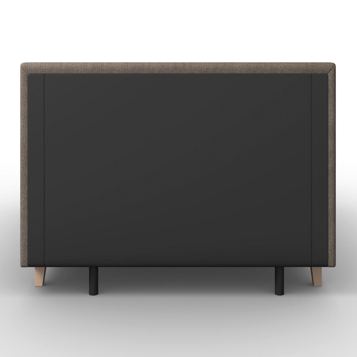 Boxspringová postel MONZA 160x200, hnědá - barvy dubu/hnědá, Moderní, dřevo/textil (160/200cm) - Bessagi Home