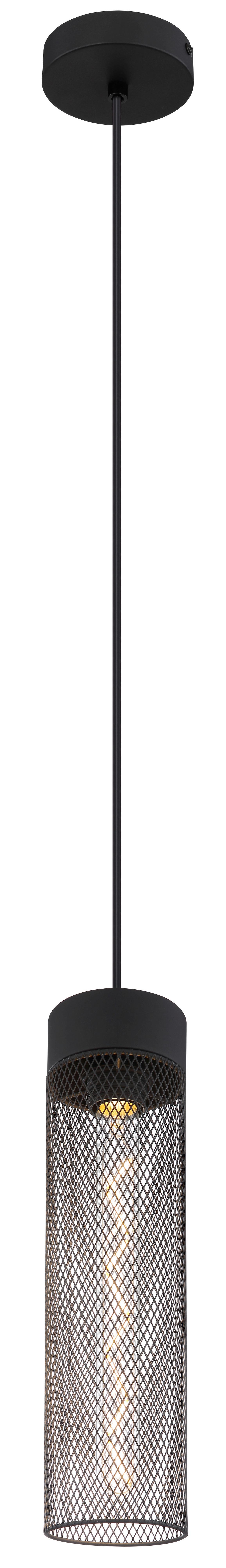 Hängeleuchte 15649h - Schwarz, Design, Metall (10/120cm) - Globo