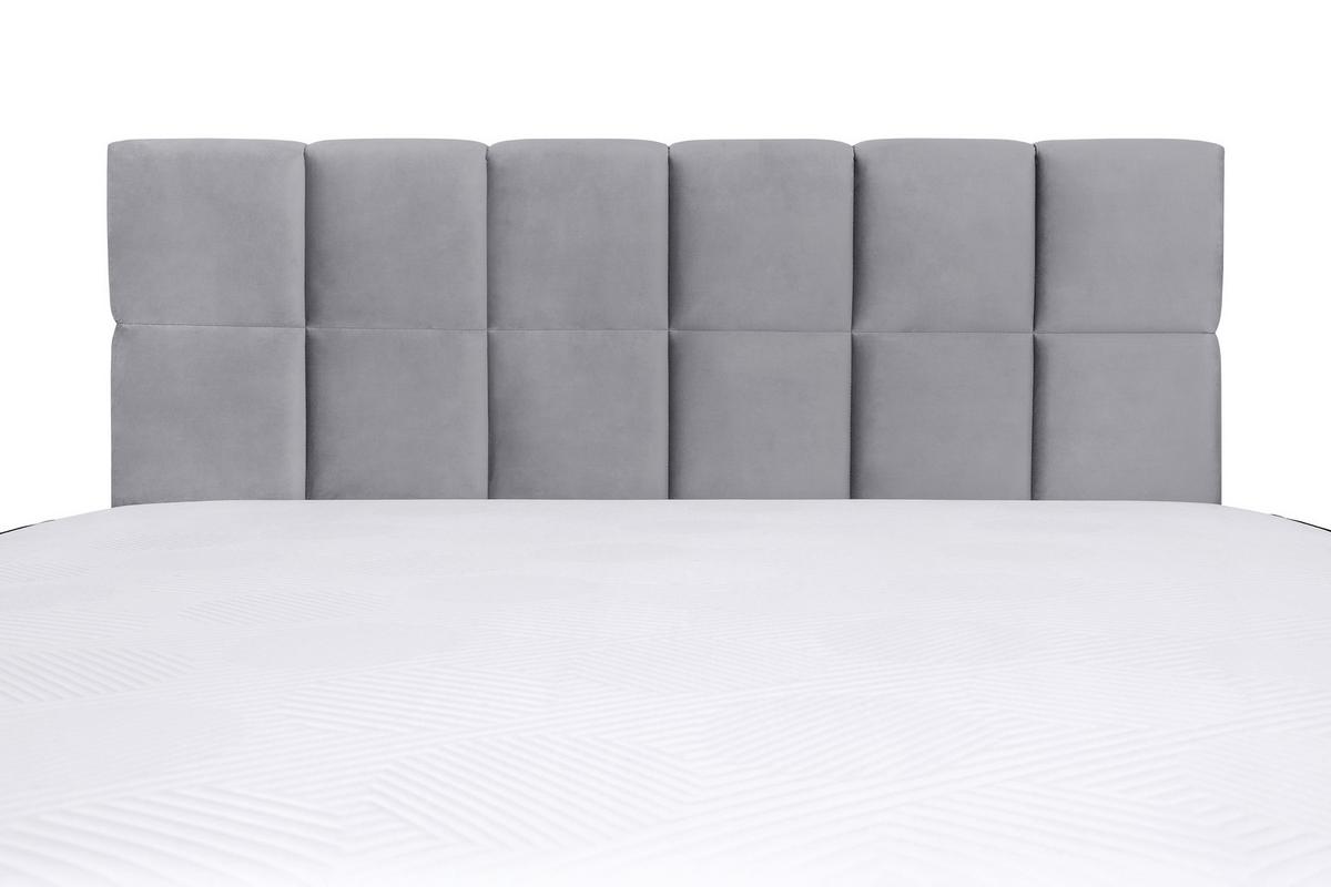 Kárpitozott Ágy Lina 180/200 Cm - szürke, Modern, faalapú anyag/textil (180/200cm) - Modern Living