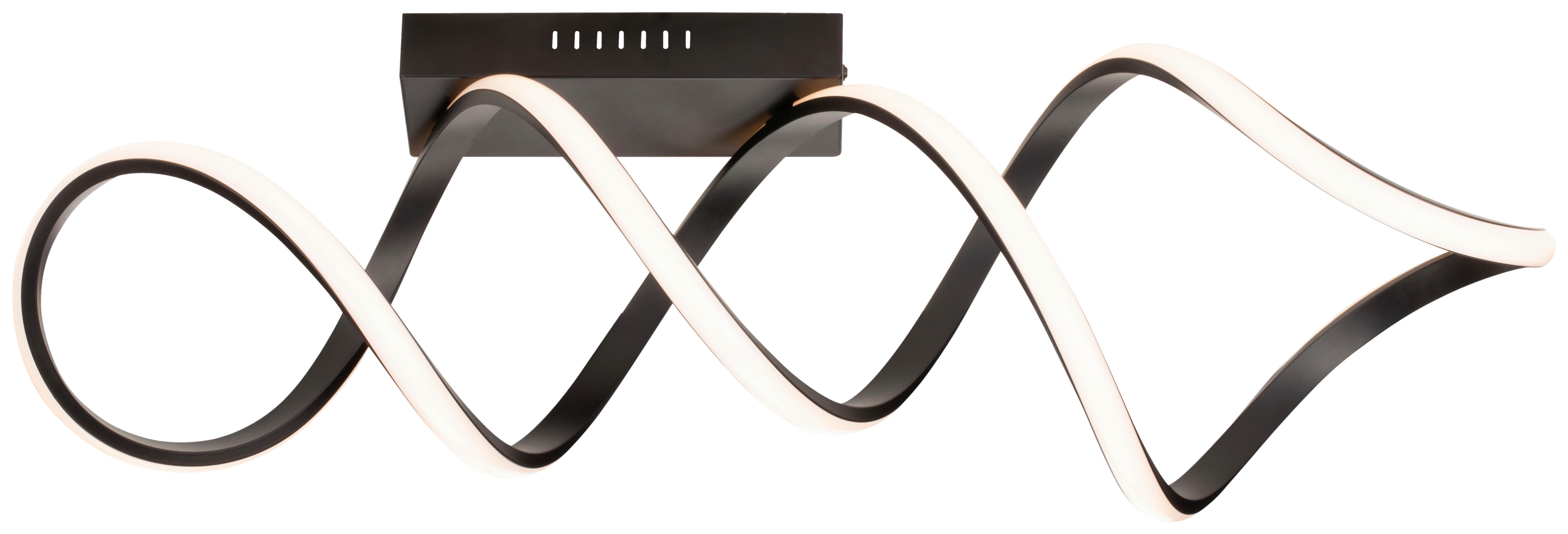 Stropné LED svietidlo čierna max. 30 Watt - čierna, Modern, kov (60/18/23cm) - Modern Living