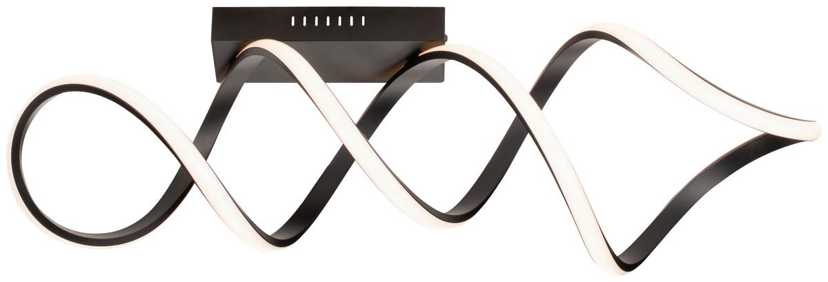 Stropné LED svietidlo čierna max. 30 Watt - čierna, Modern, kov (60/18/23cm) - Modern Living