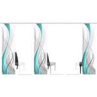 Flächenvorhang Carlisle Petrol B: 60 cm - Petrol, Design, Textil (60/245cm)