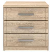 NACHTKÄSTCHEN GLORIA B: 45 CM - Sonoma Eiche, Basics, Holzwerkstoff/Kunststoff (45.2/45.9/35.1cm)
