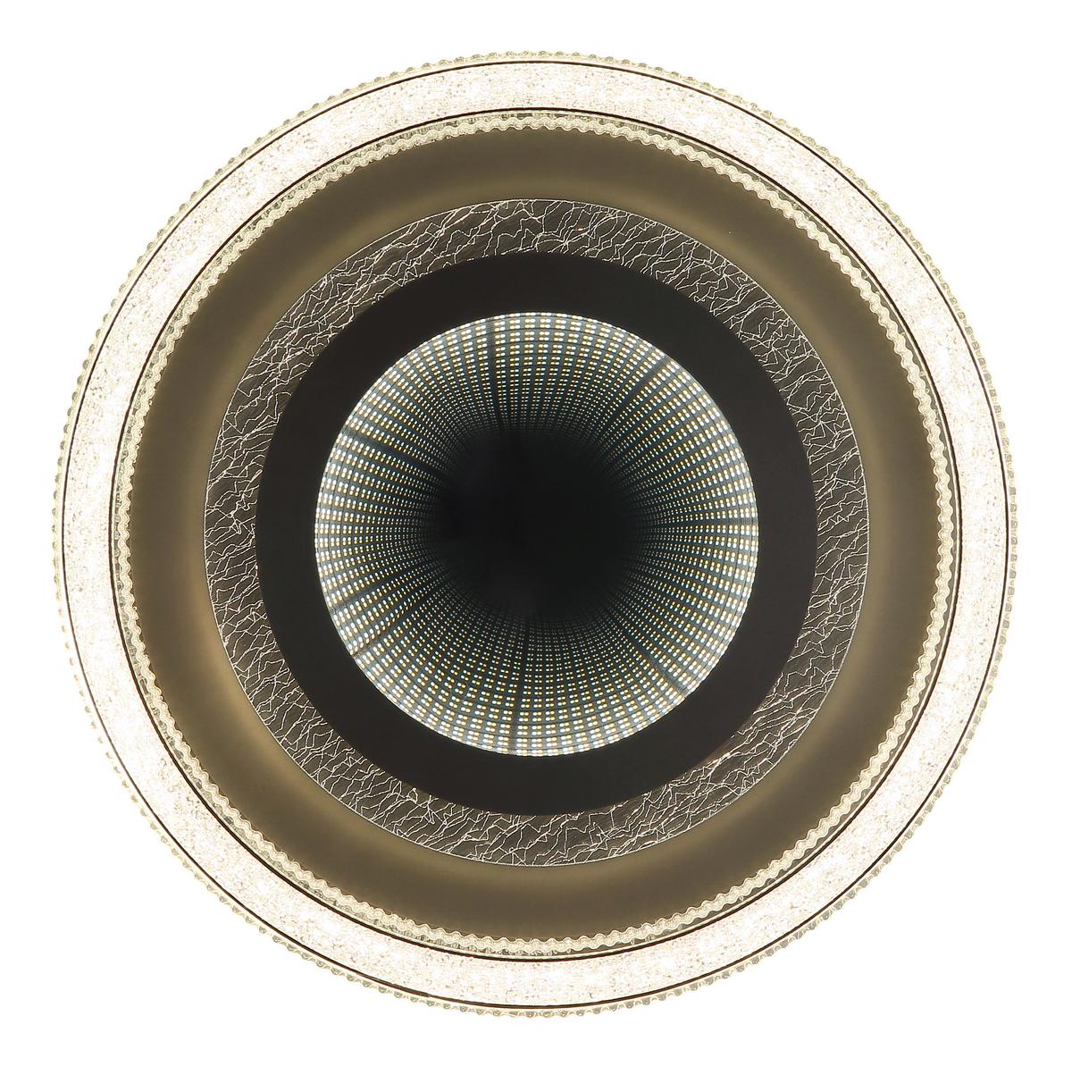 LED-DECKENLEUCHTE 48557-48 ALSUNA - Klar/Anthrazit, Basics, Kunststoff/Metall (48/7cm) - Globo