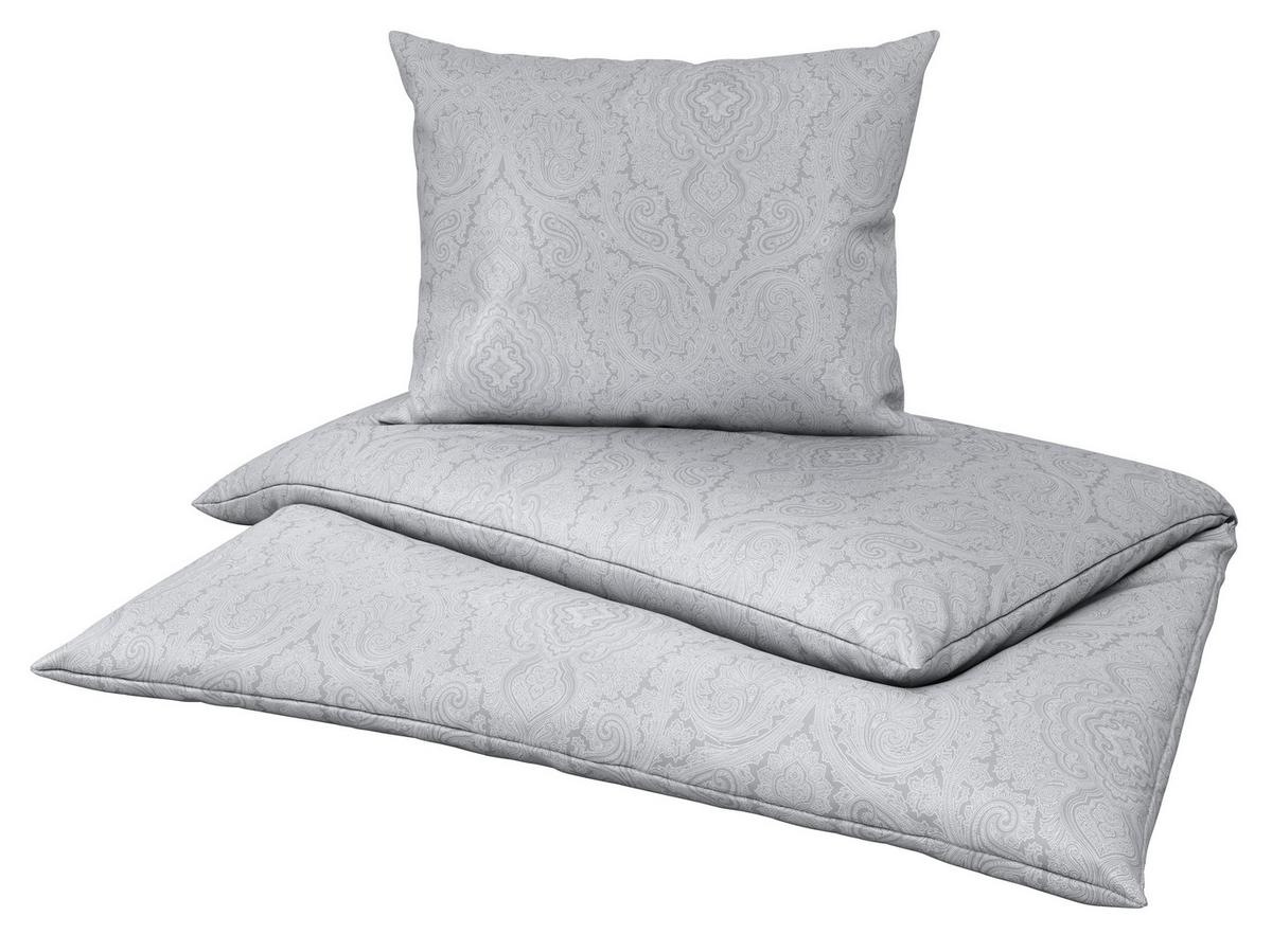 Renforcé-bettwäsche 140x200 Cm Leona Silberfarben Ornamente - Silberfarben, ROMANTIK / LANDHAUS, Textil (140/200cm) - James Wood